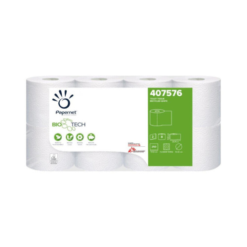 407576 - Toilet Rolls - 2ply Recycled BioTech (8x8)