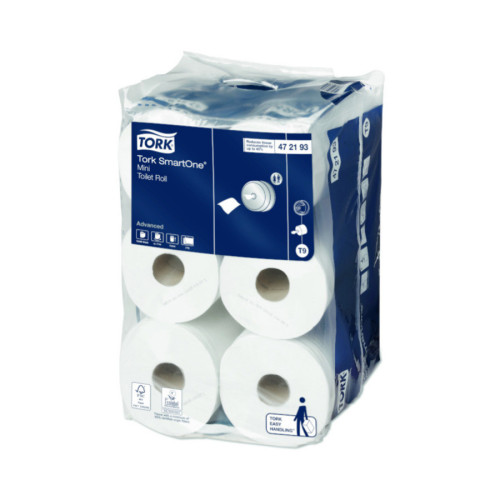 472193 - Tork Toilet Roll Mini SmartOne 12Rolls