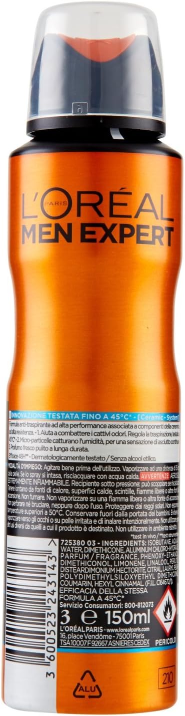 L'Oréal Men Anti Perspirant Deodorant 150ml